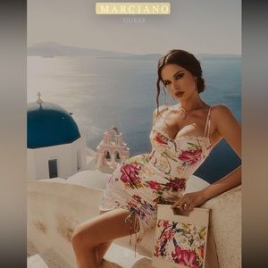 NWOT stunning floral corset Marciano dress - size 4